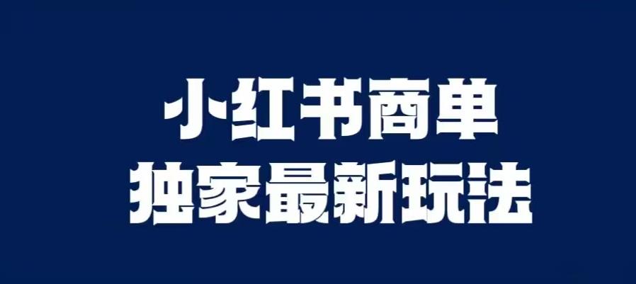 小红书商单最新独家玩法，剪辑时间短，剪辑难度低，能批量做号【揭秘】一点库资源-致力于各大收费VIP教程和网赚项目分享一点库资源